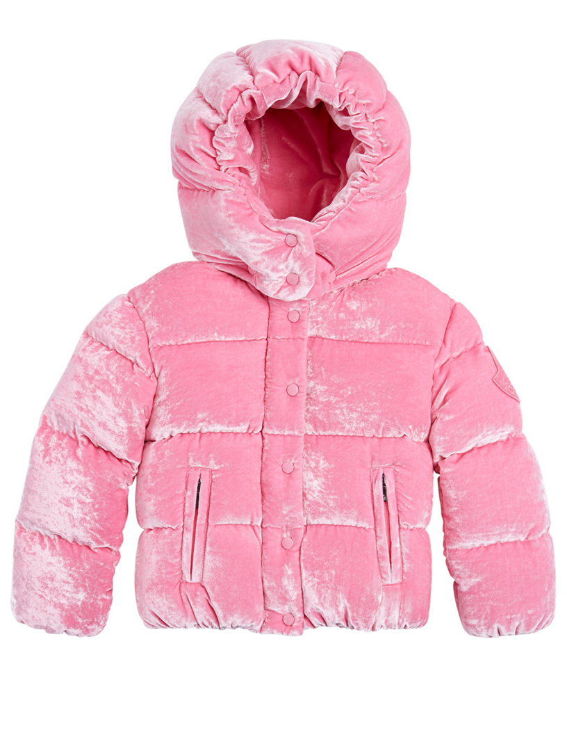 Moncler caille outlet velvet puffer jacket