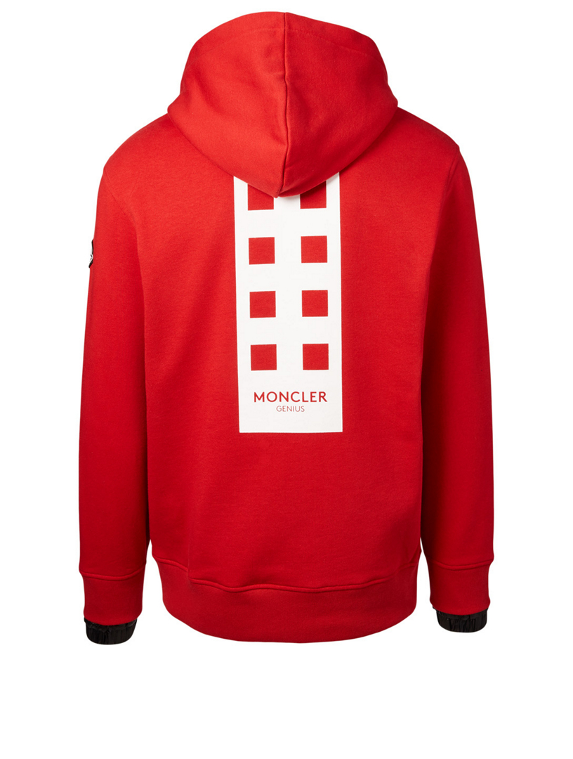 Moncler hoodie red discount
