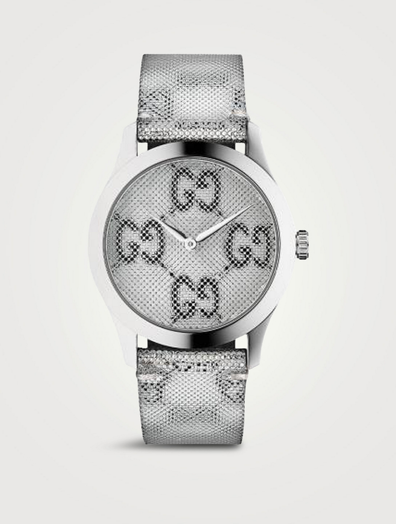 Gucci Men's G-Timeless Floating GG Steel Watch