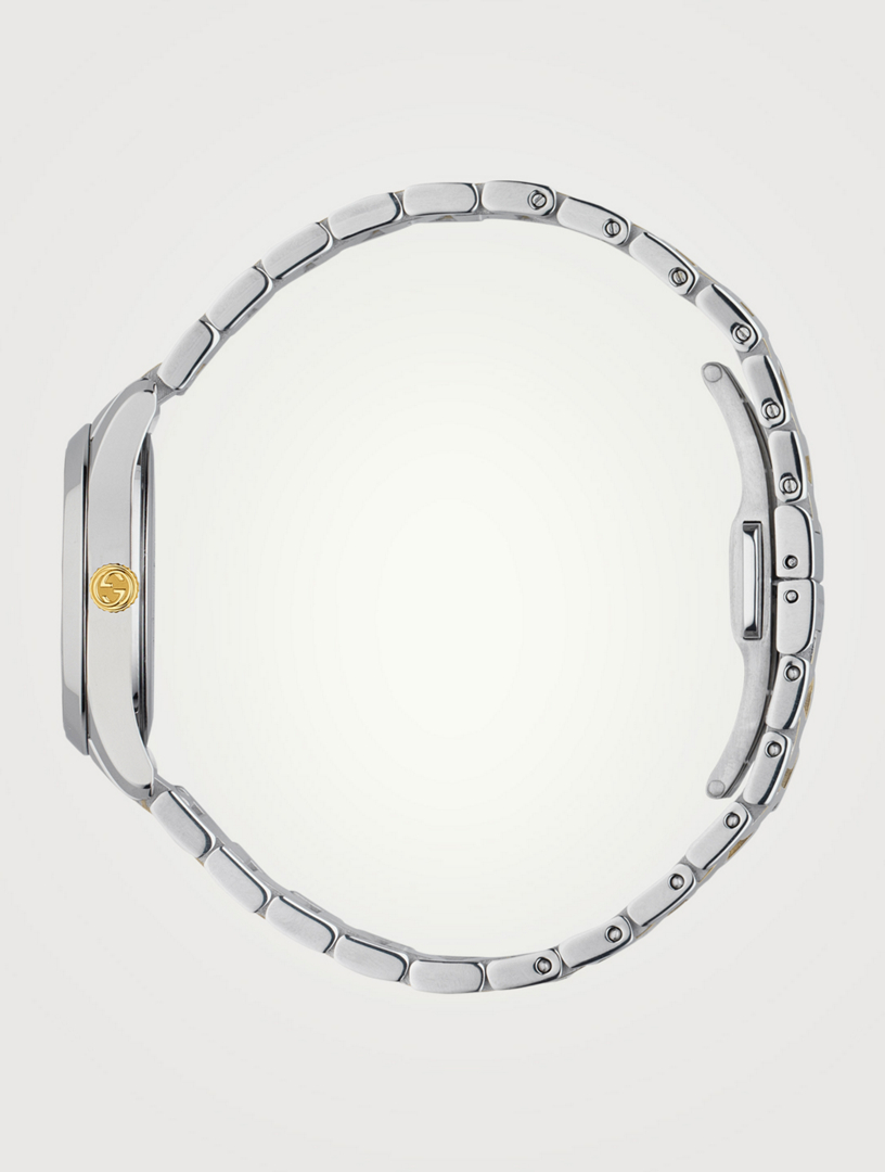 G-Timeless Feline Head Two-Tone Stainless Steel Bracelet Watch