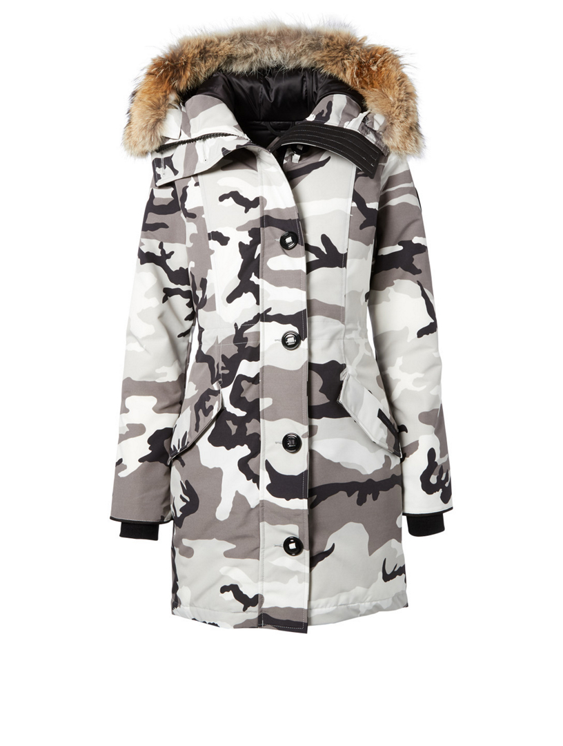 Rossclair genuine coyote on sale fur trim down parka