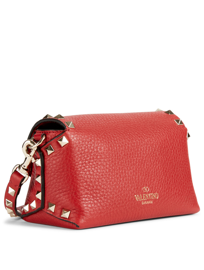 Mini Rockstud Leather Crossbody Bag