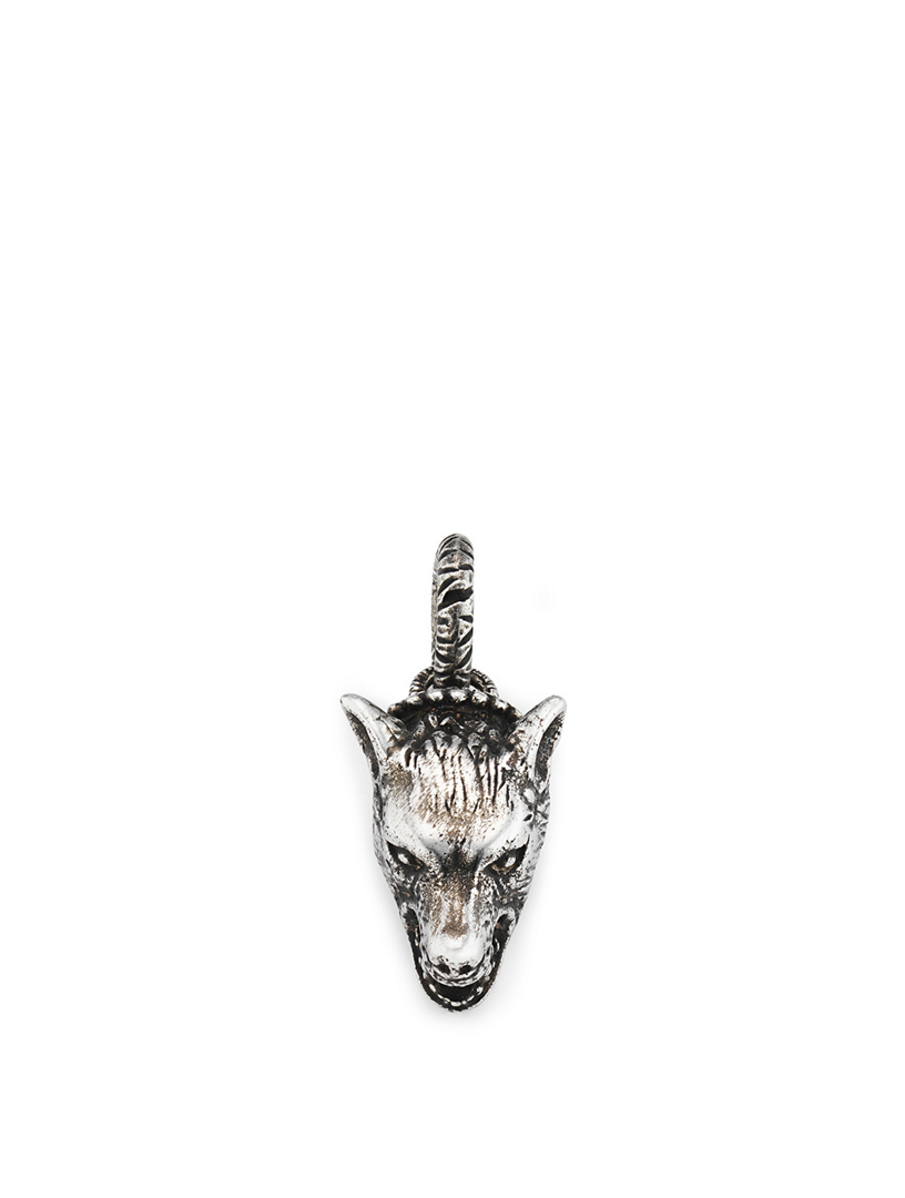 Anger Forest Sterling Silver Wolf Head Charm