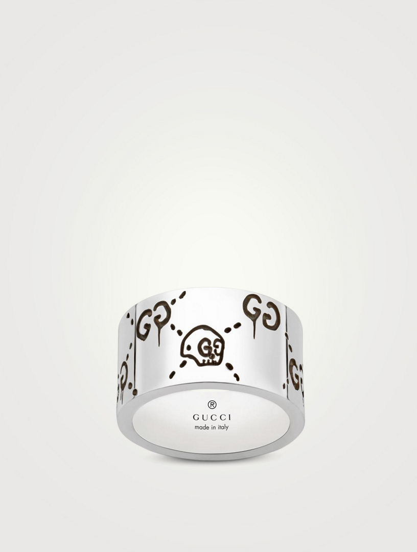 GucciGhost Sterling Silver Ring