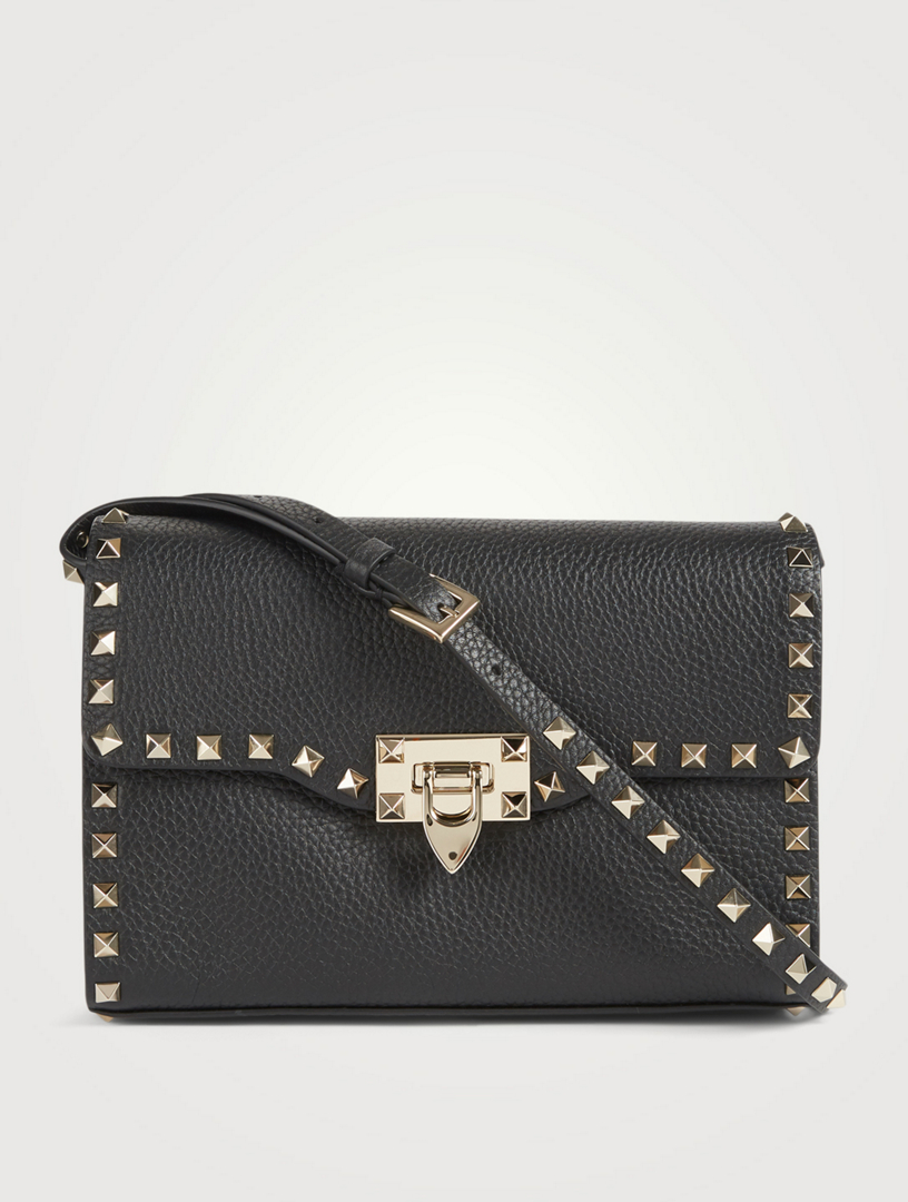 VALENTINO GARAVANI Medium Rockstud Leather Crossbody Bag Holt