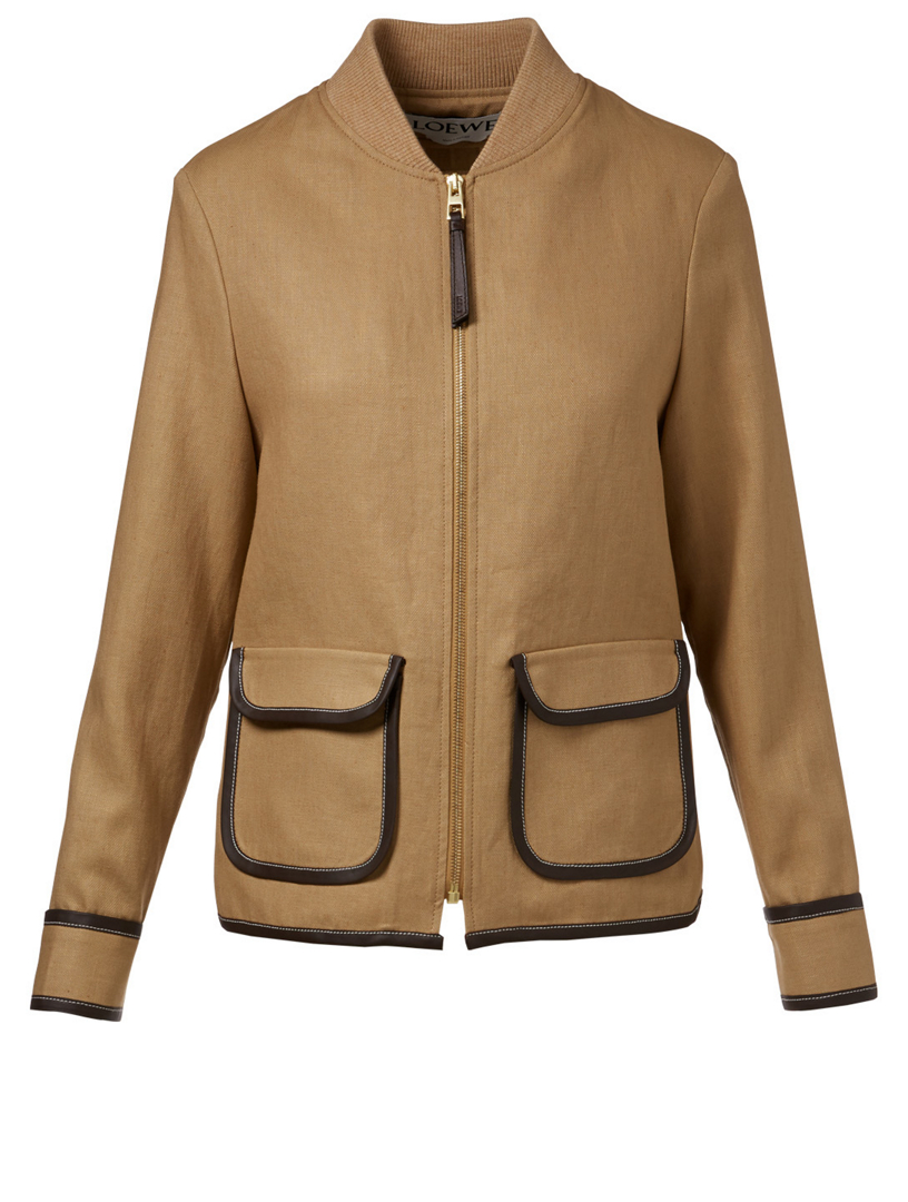 Saharienne Linen-Blend Jacket