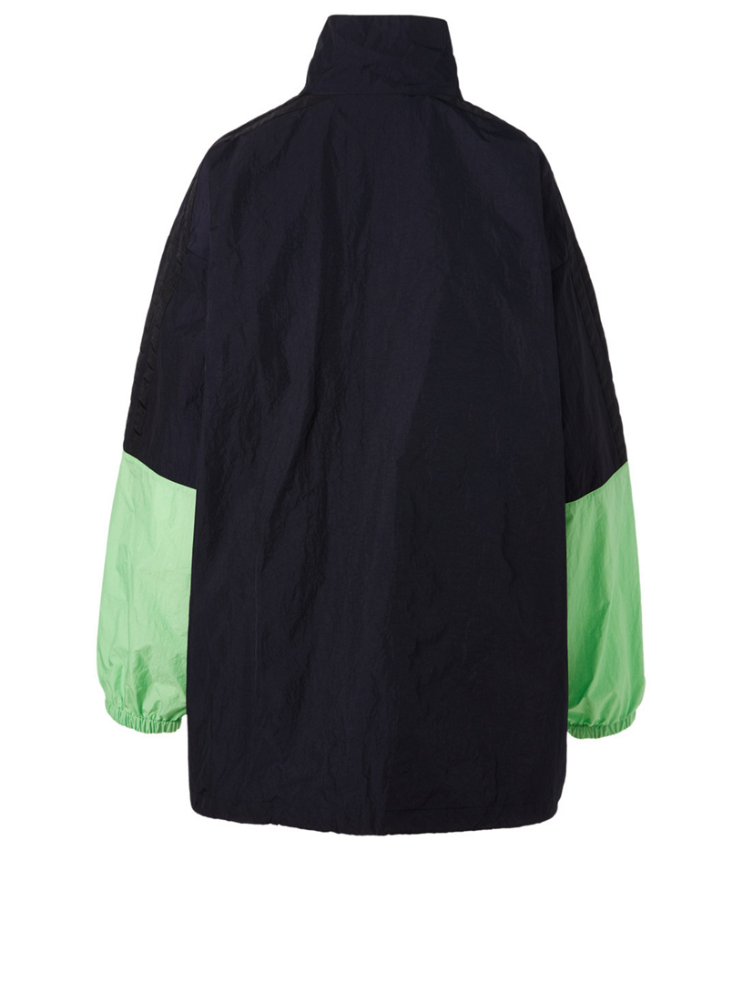 Colourblock Nylon Logo Jacket