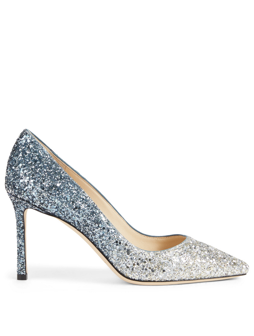 JIMMY CHOO Romy 85 Glitter Degrade Pumps | Holt Renfrew