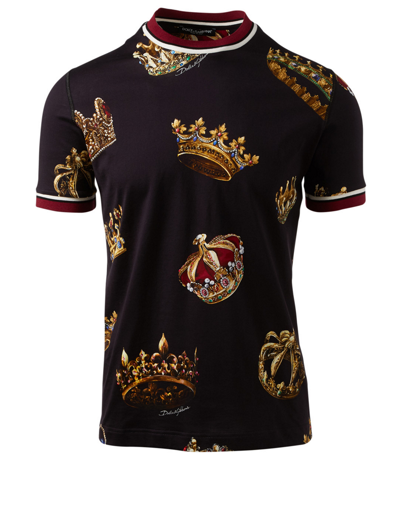 T Shirt In Crown Print