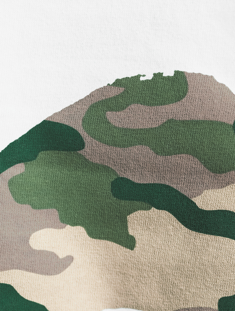Camo Heart Hem T-Shirt