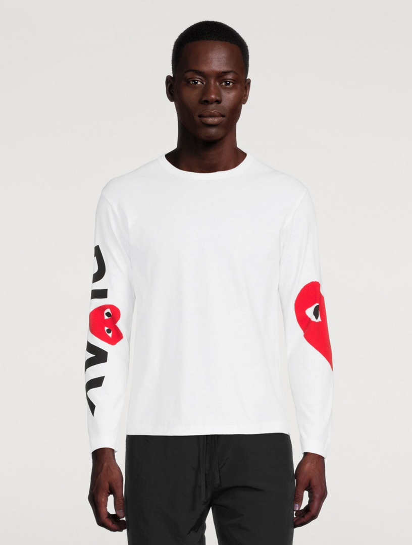 Comme des 2024 garcon heart shirt