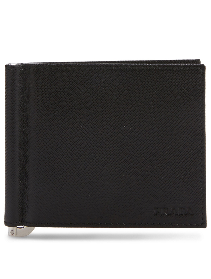 小物 PRADA SAFFIANO CLIP LEATHER WALLET PRADA Saffiano Leather Wallet With Money Clip | Holt Renfrew