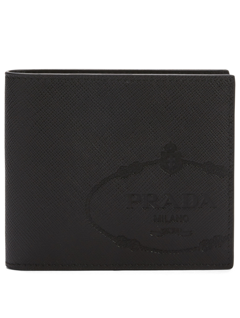 Saffiano Leather Logo Wallet