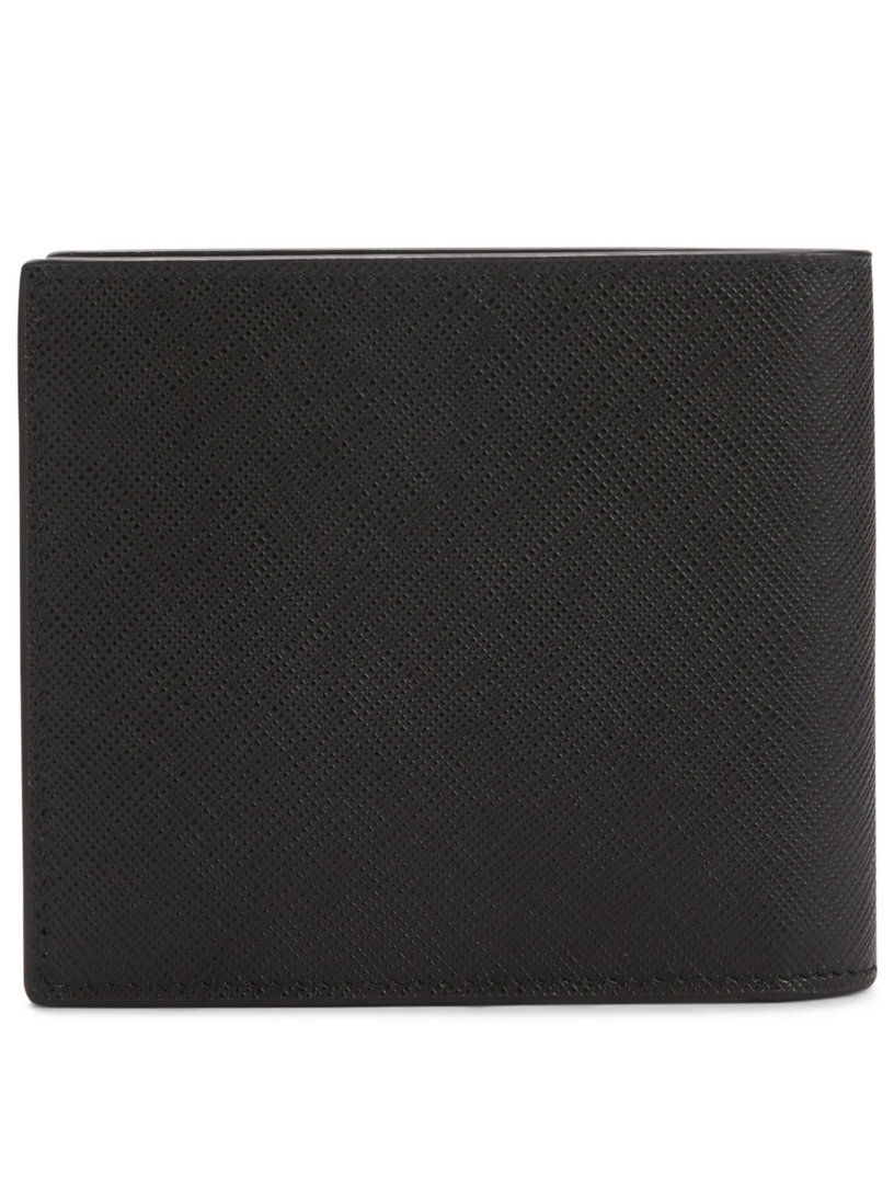 Saffiano Leather Logo Wallet