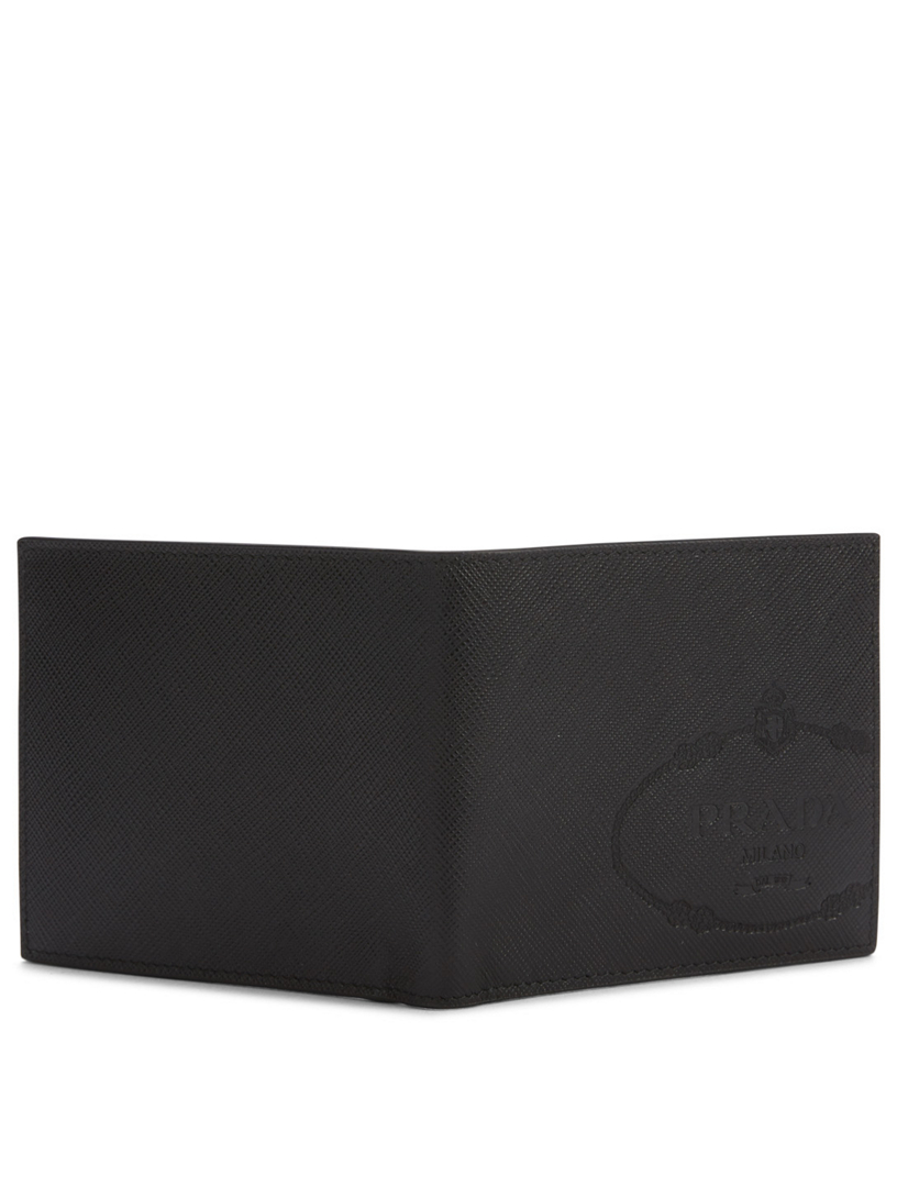Saffiano Leather Logo Wallet