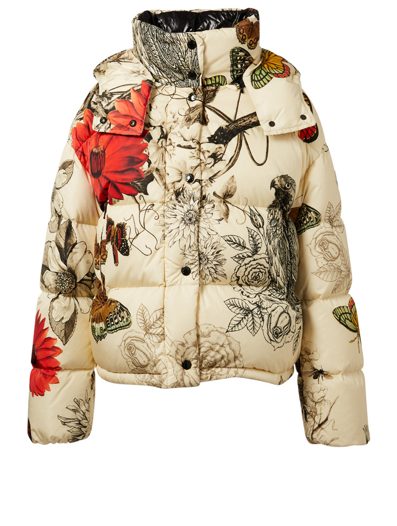 Moncler floral clearance coat