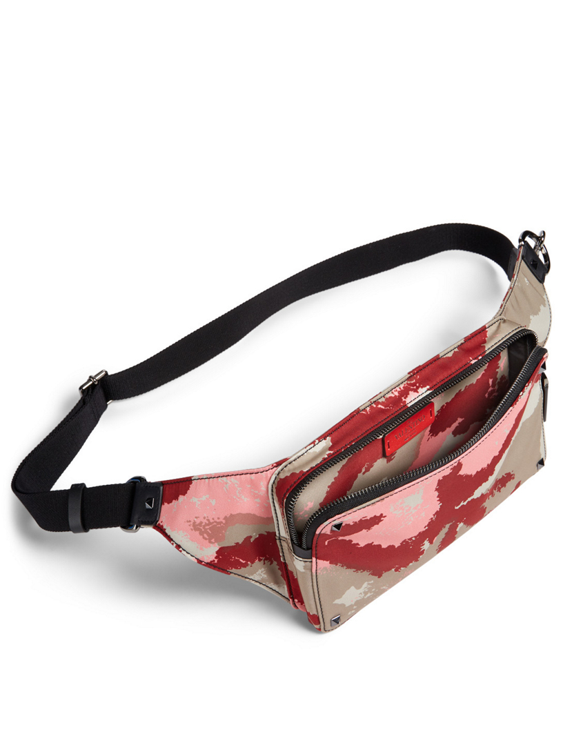 Nylon Belt Bag In Camo Print