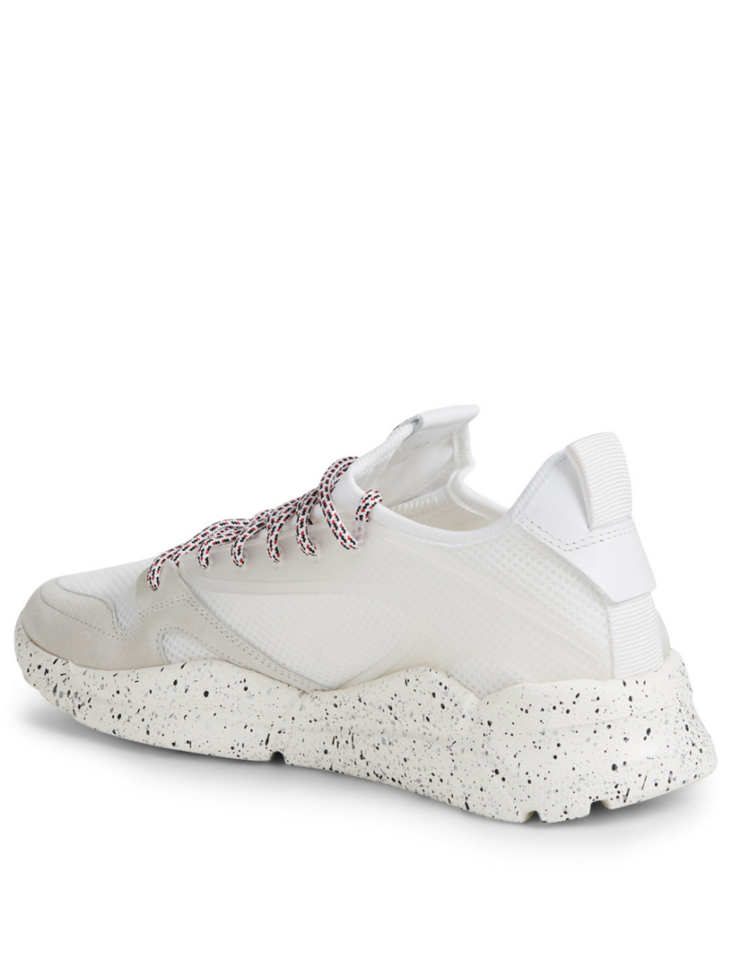 MONCLER Anakin Suede And Mesh Sneakers Holt Renfrew