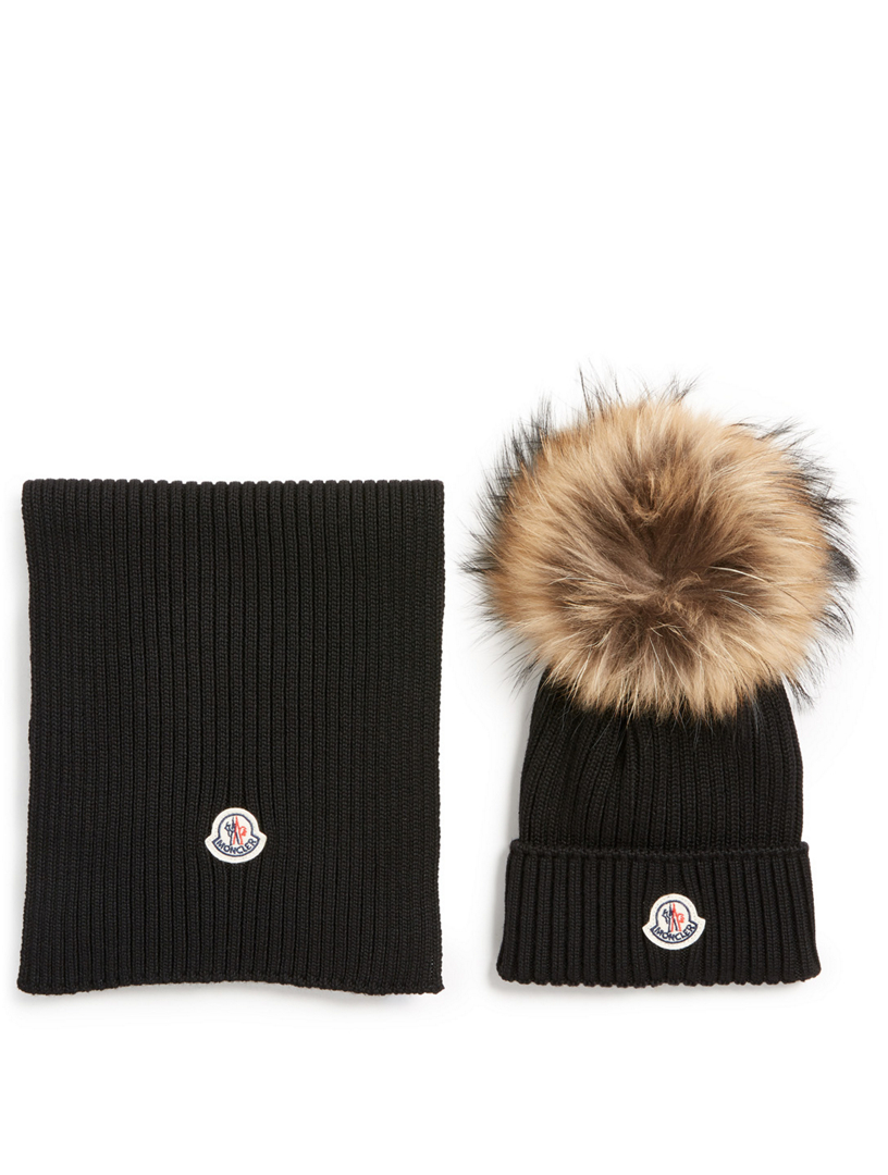 Moncler scarf & hat hot sale sets