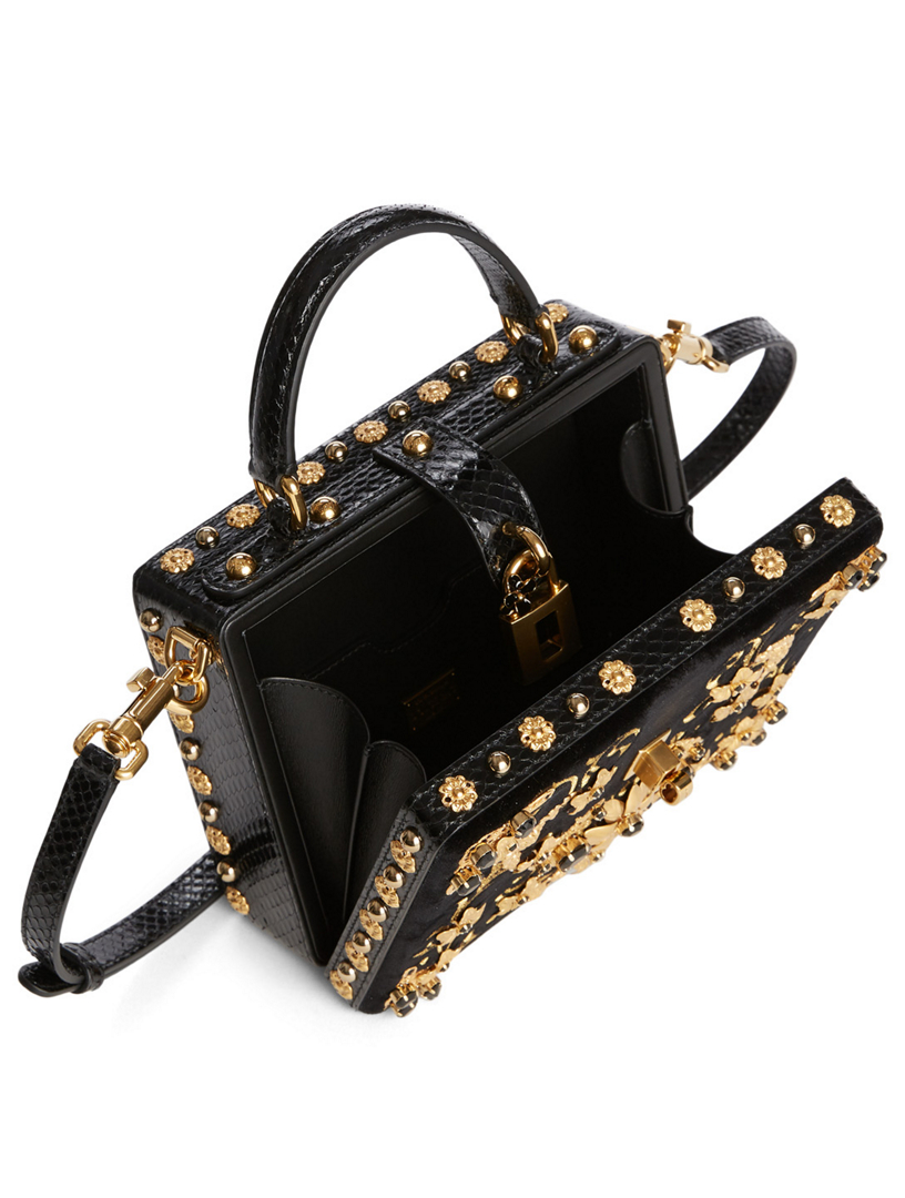 Dolce & Gabbana パーティーバッグ 黒 ベルベット Dolce & Gabbana ドルチェ＆ガッバーナ Beatrice ハンドバッグ S