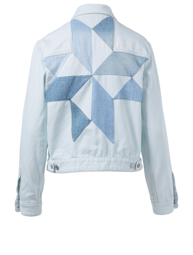 ISABEL MARANT ETOILE Lindya Patchwork Denim Jacket Holt Renfrew