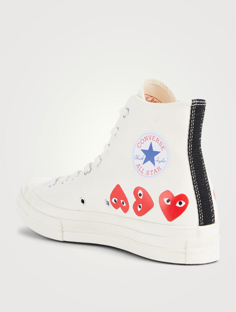 CONVERSE X CDG PLAY Chuck Taylor 70 High Top Sneakers