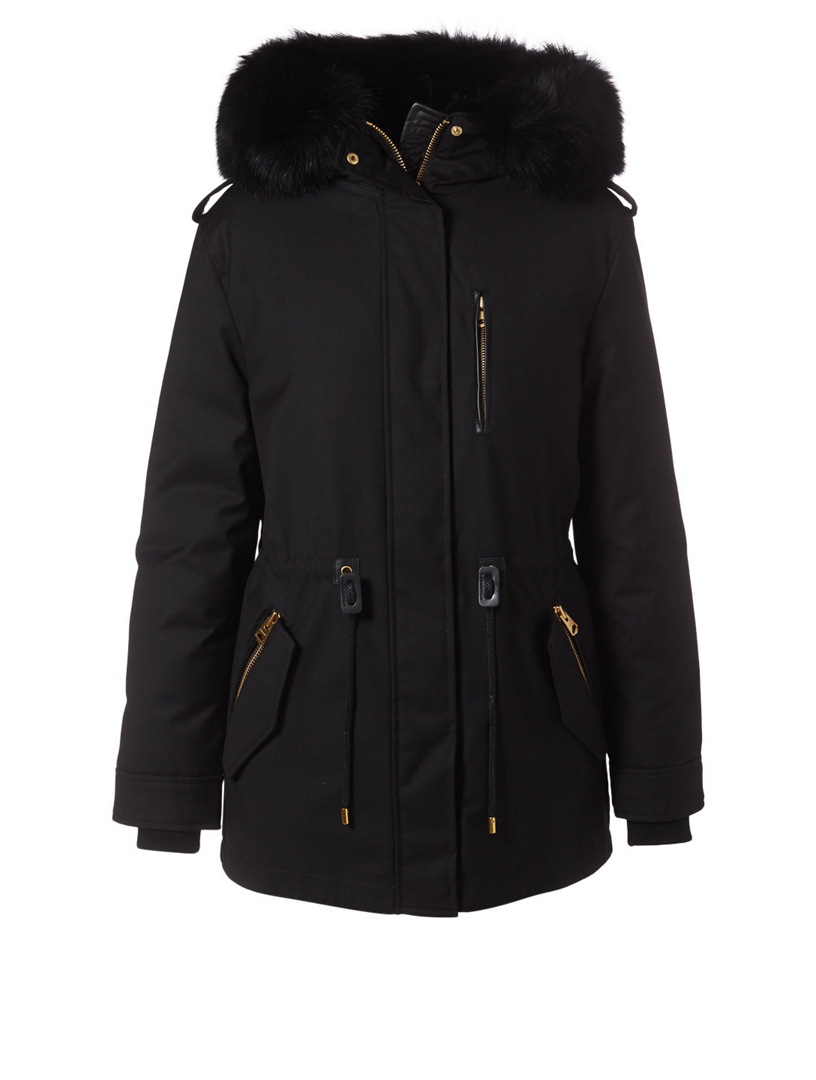 MACKAGE Chara Down Coat With Silver Fox Hood Holt Renfrew