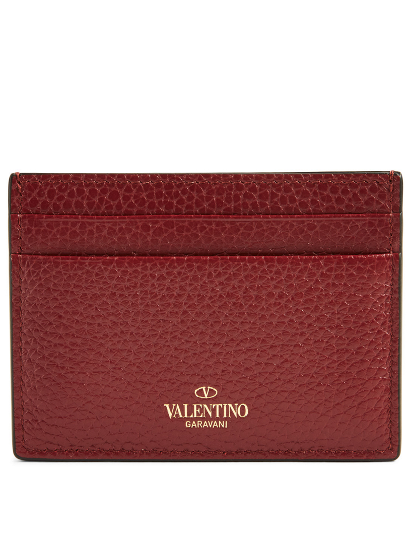 Rockstud Leather Card Holder