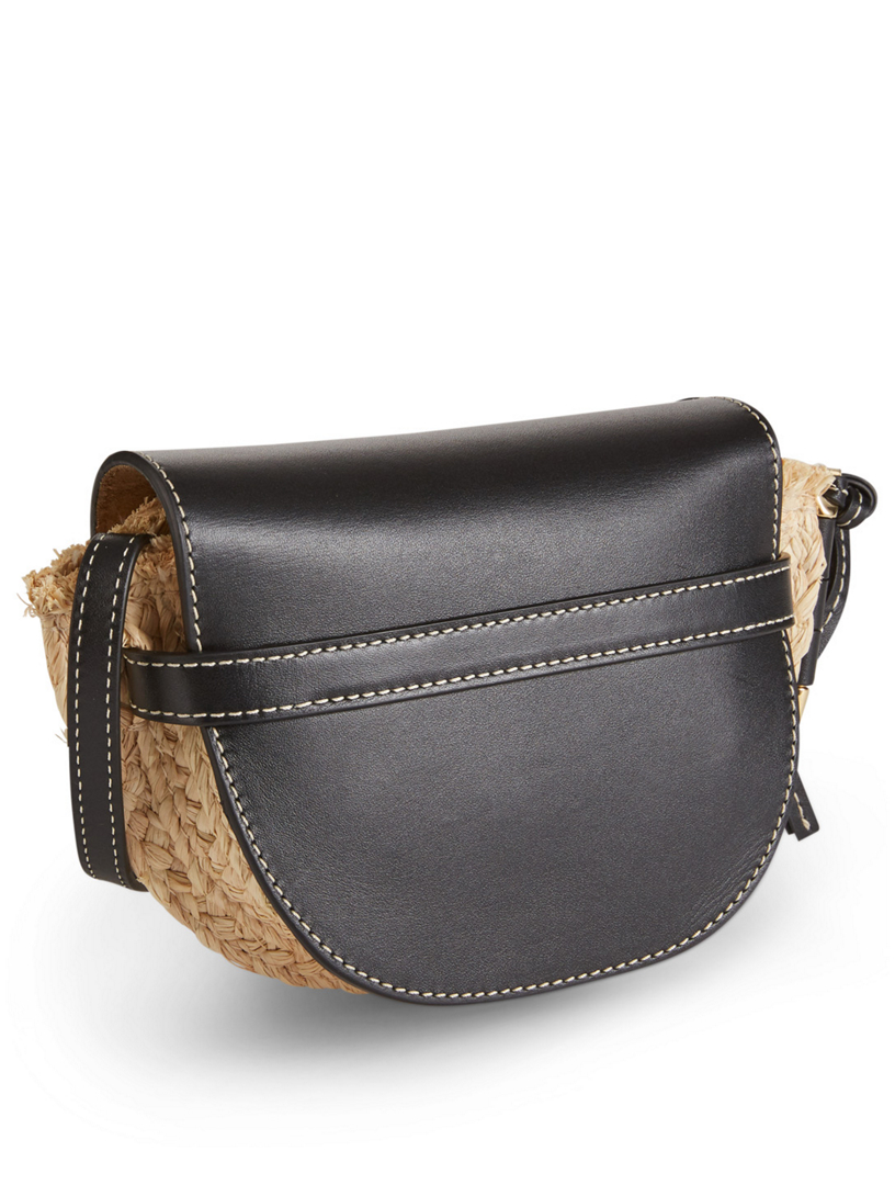 Loewe Gate Mini Raffia Crossbody Bag