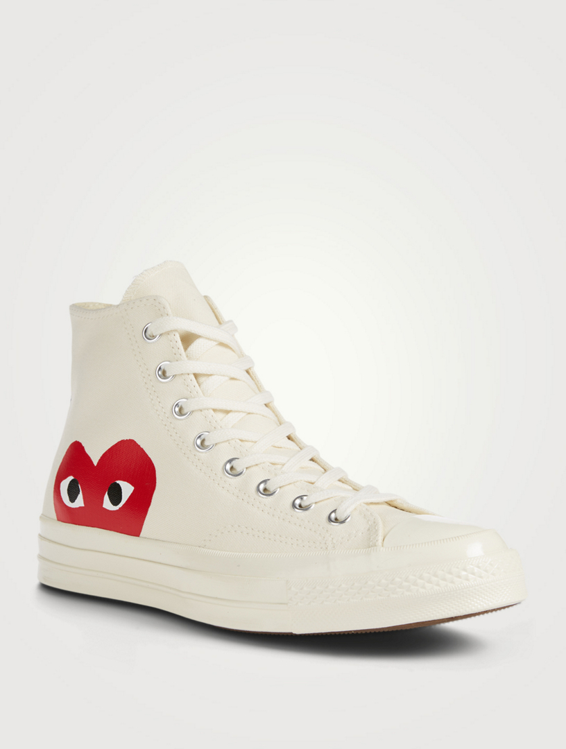 Comme des garcons outlet converse low top white