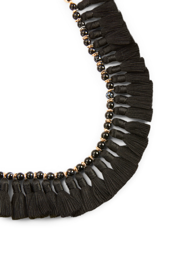 Beaded Tassel Necklace