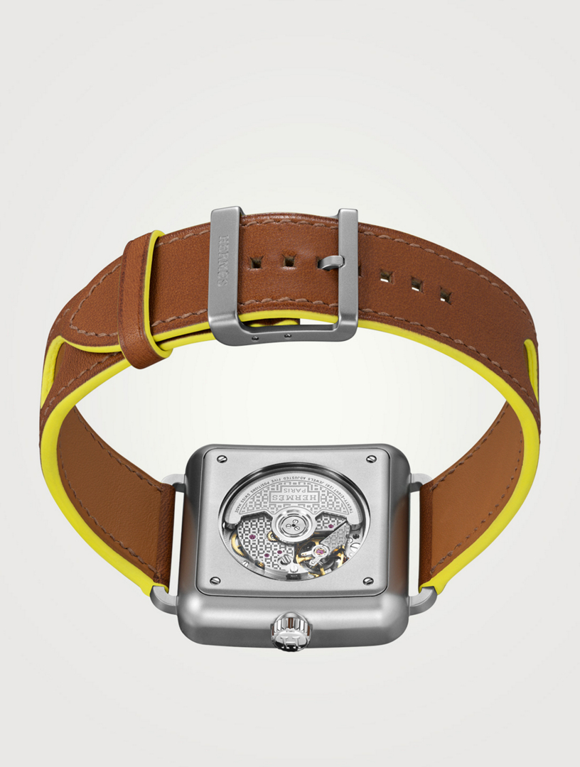 HERMES Carre H MM Leather Strap Watch 38 x 38mm Holt Renfrew