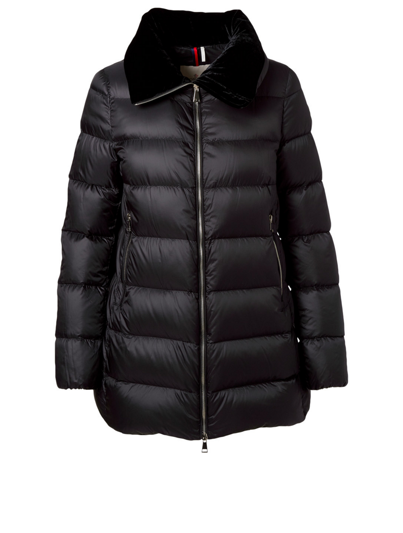 MONCLER Torcol Down Coat With Velvet Collar Holt Renfrew