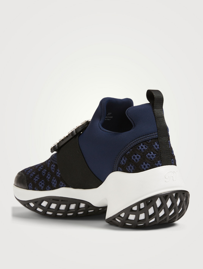 スニーカー Roger Vivier Roger Vivier Run Strass Buckle Sneakers ROGER VIVIER Viv' Run Sneakers With Strass Buckle | Holt Renfrew