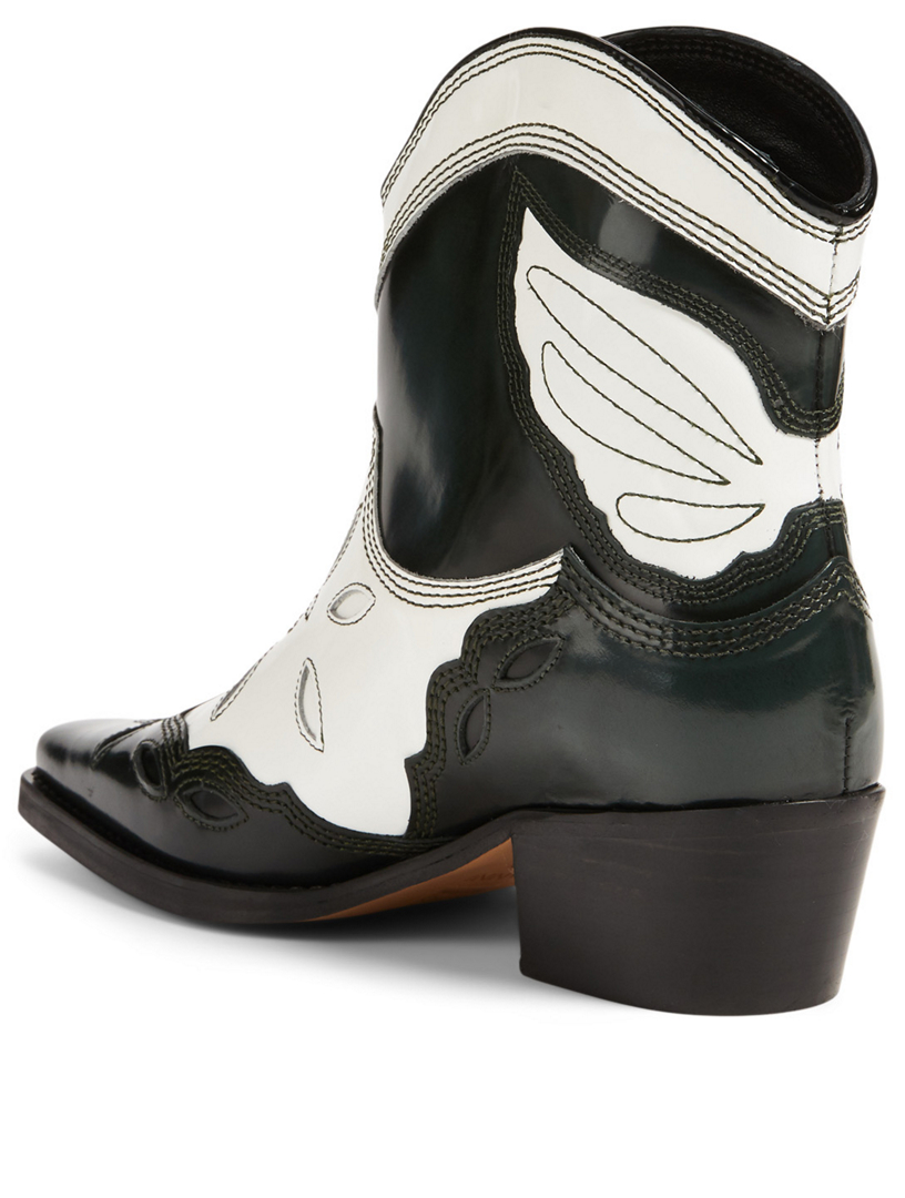 Ganni low store texas ankle boots