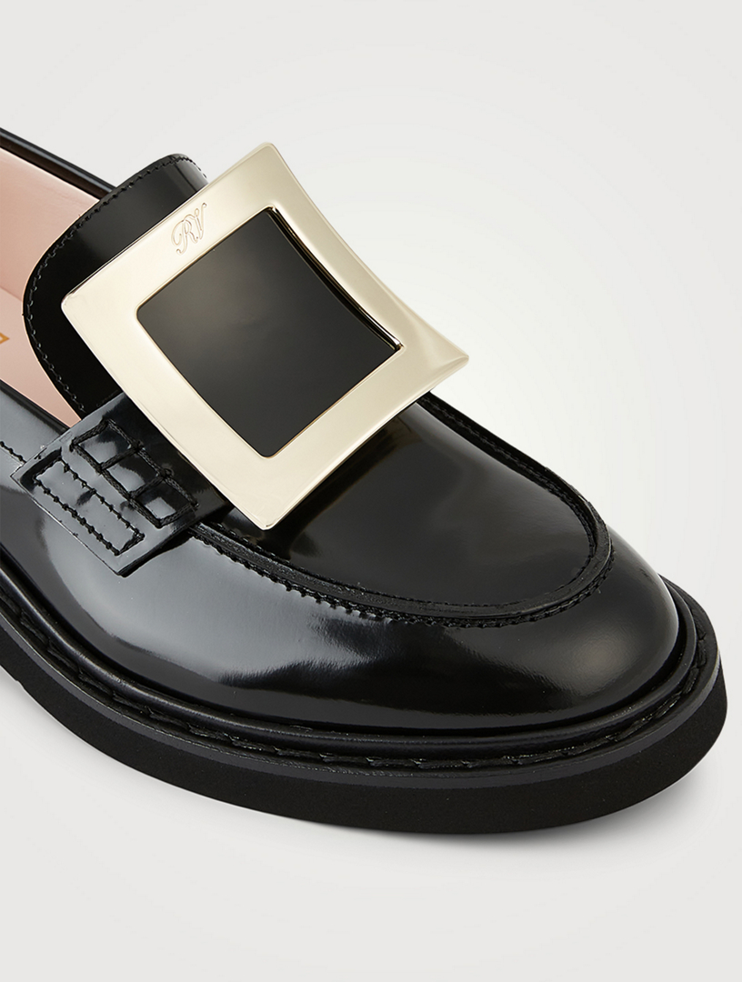 ROGER VIVIER Viv' Rangers Leather Loafers | Holt Renfrew