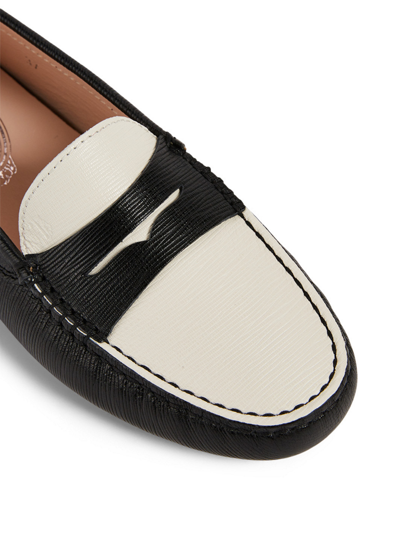 Gommino Bi-Colour Leather Driving Shoes