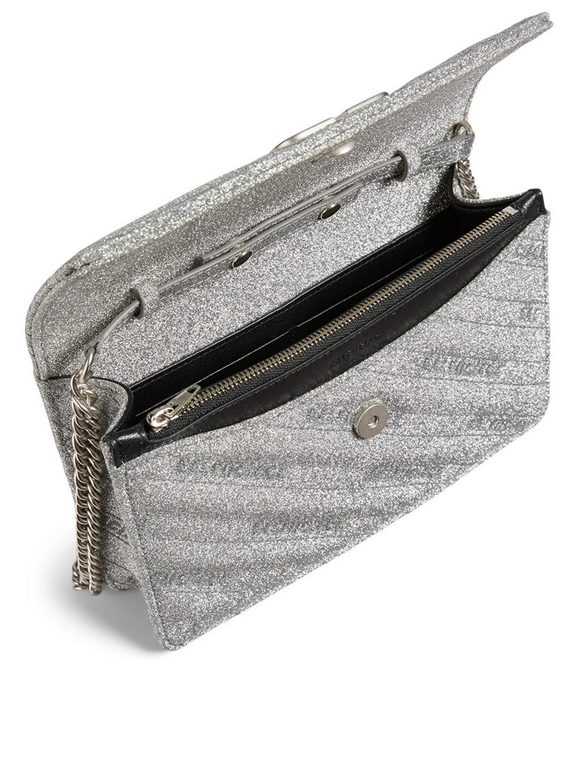 Balenciaga glitter wallet clearance