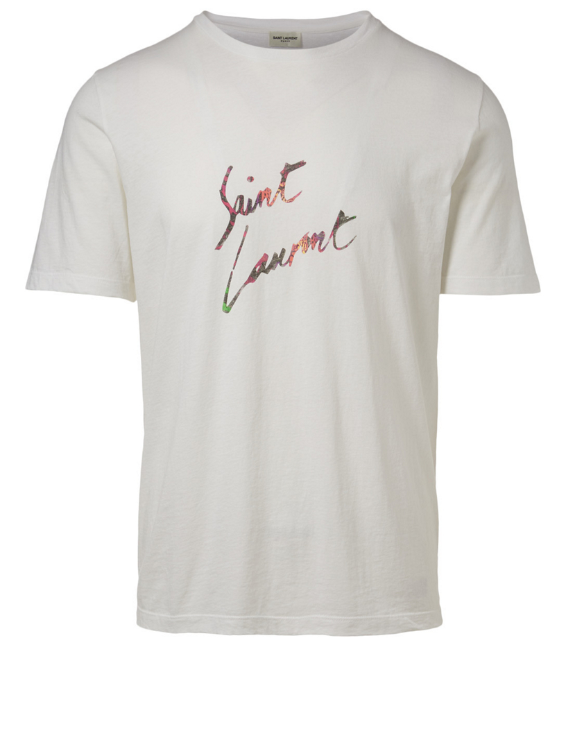 SAINT LAURENT Cotton Logo T-Shirt | Holt Renfrew