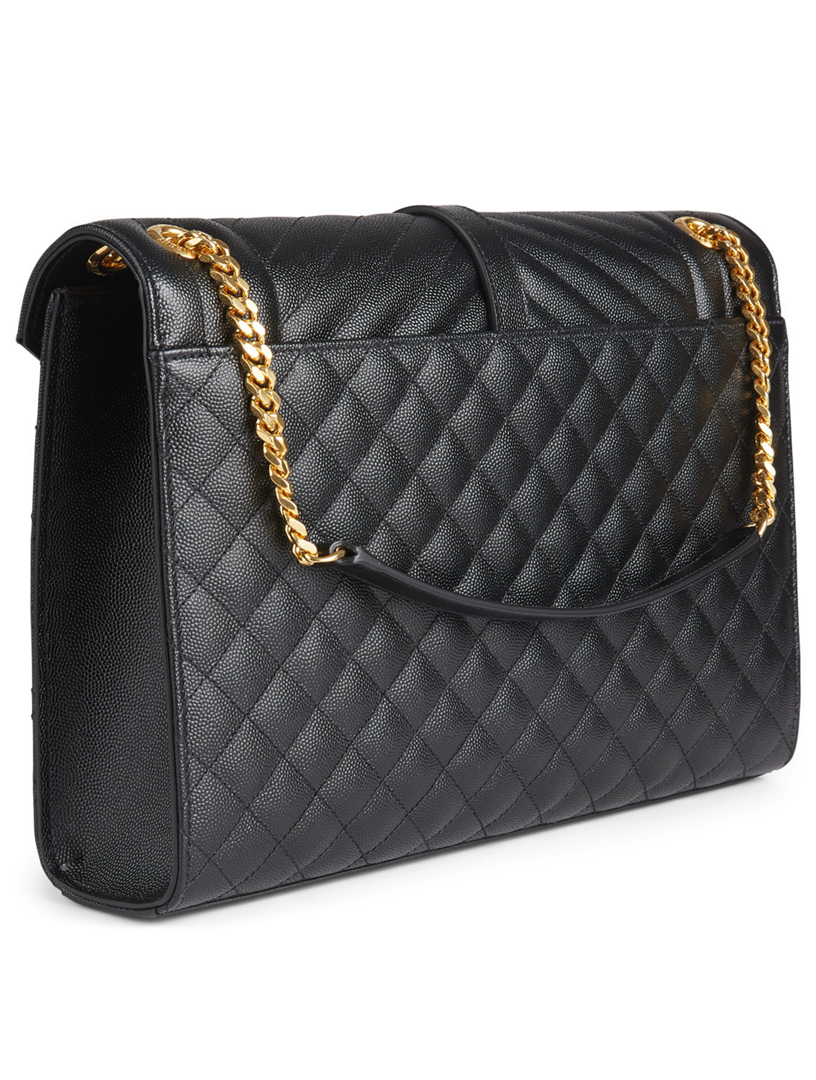 Large Envelope YSL Monogram Leather Bag