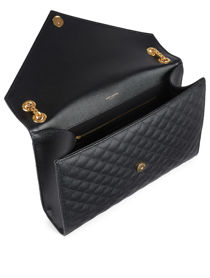 Large Envelope YSL Monogram Leather Bag