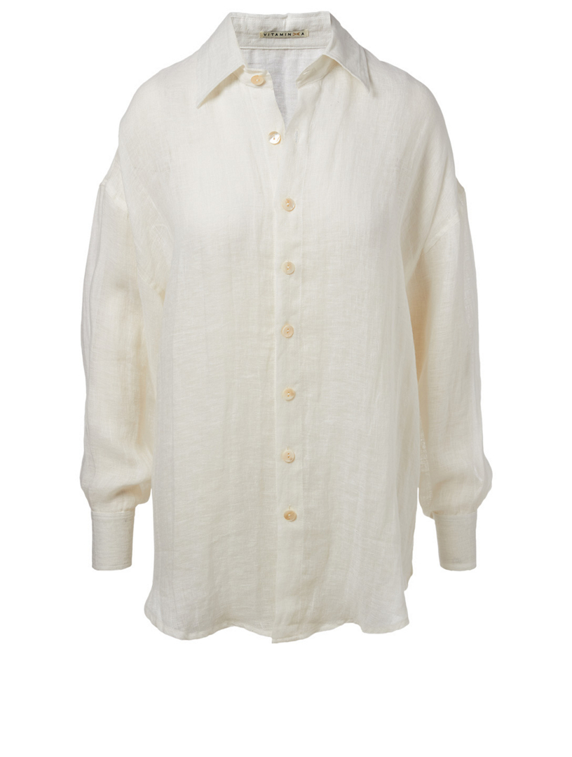 Playa Linen Shirt Dress