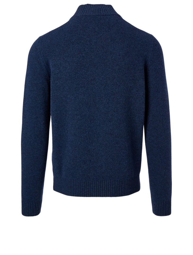 Wool And Cashmere Zip Pullover