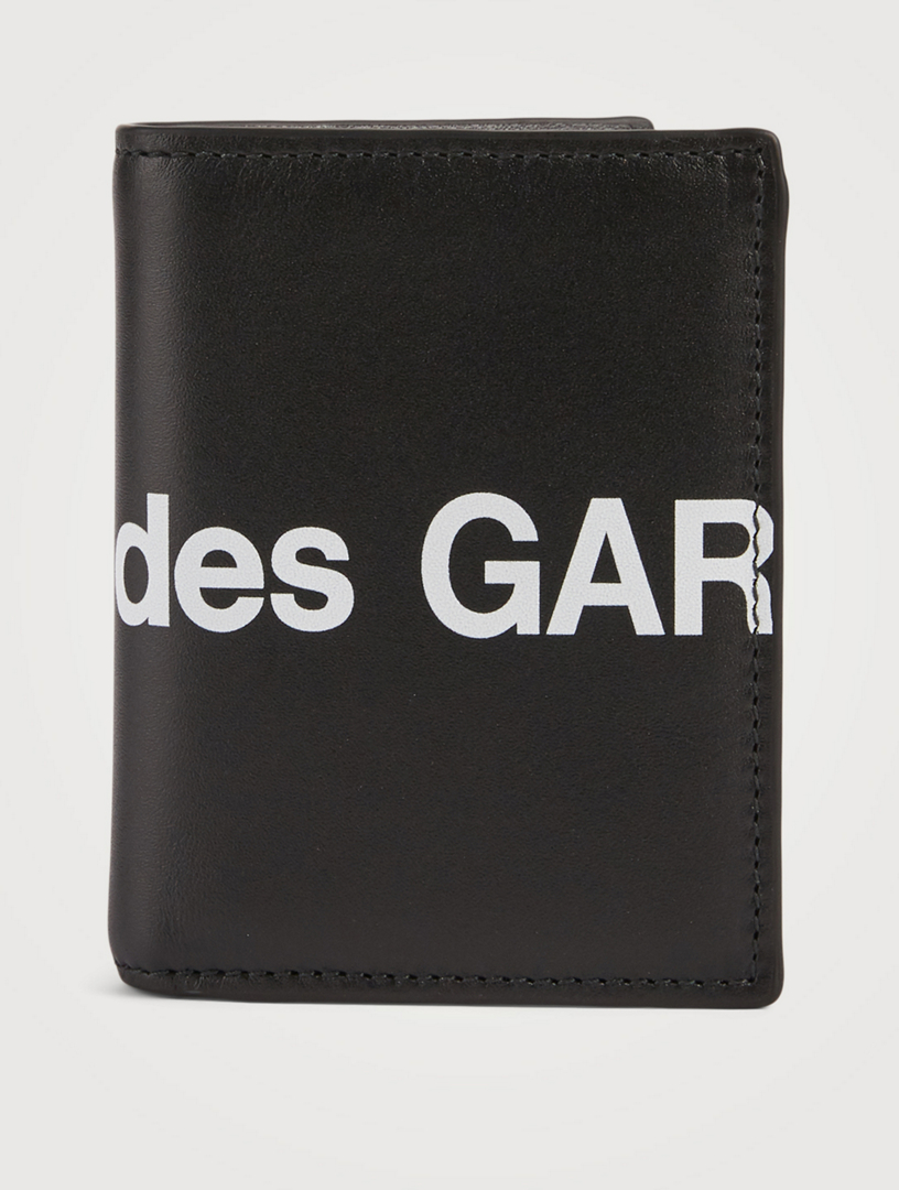 COMME DES GARÇONS Huge Logo Leather Bifold Wallet | Holt Renfrew