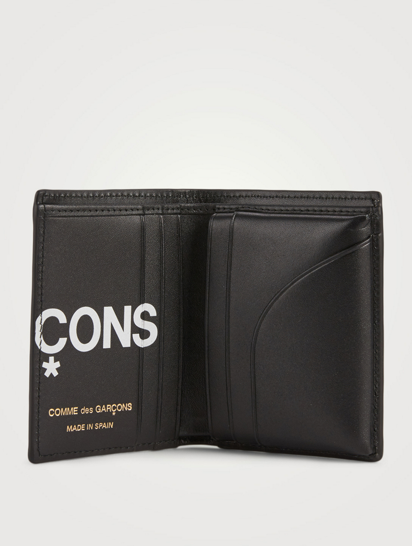 COMME DES GARÇONS Huge Logo Leather Bifold Wallet Holt Renfrew