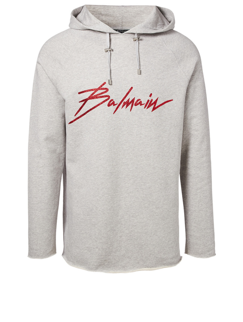 BALMAIN Signature Logo Hoodie Holt Renfrew