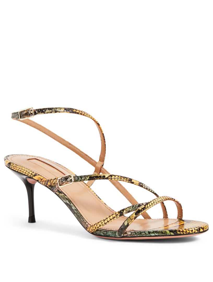 Carolyne 60 Snakeskin Heeled Sandals