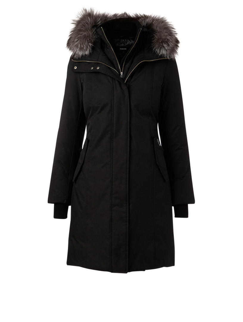 MACKAGE Harlowe Down Parka With Silver Fox Hood Holt Renfrew