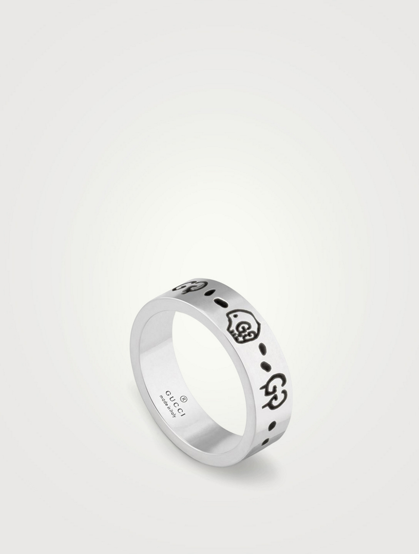 GucciGhost Sterling Silver Ring