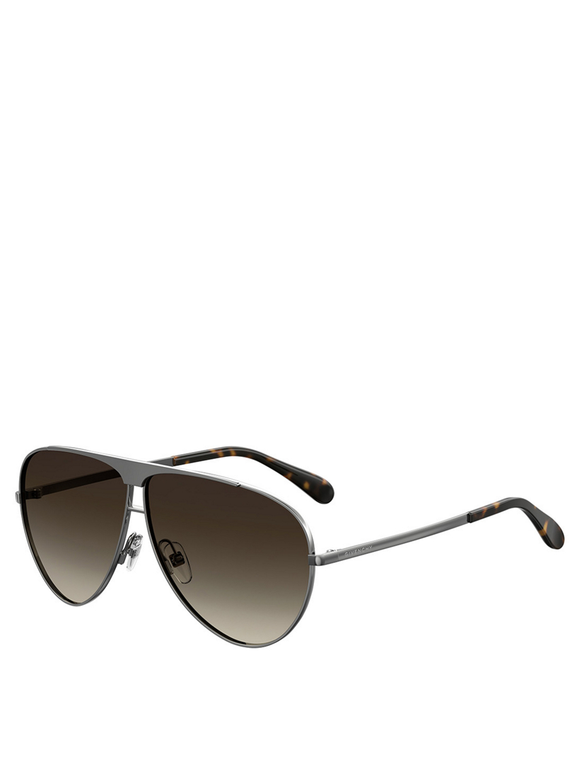 givenchy 66mm aviator sunglasses